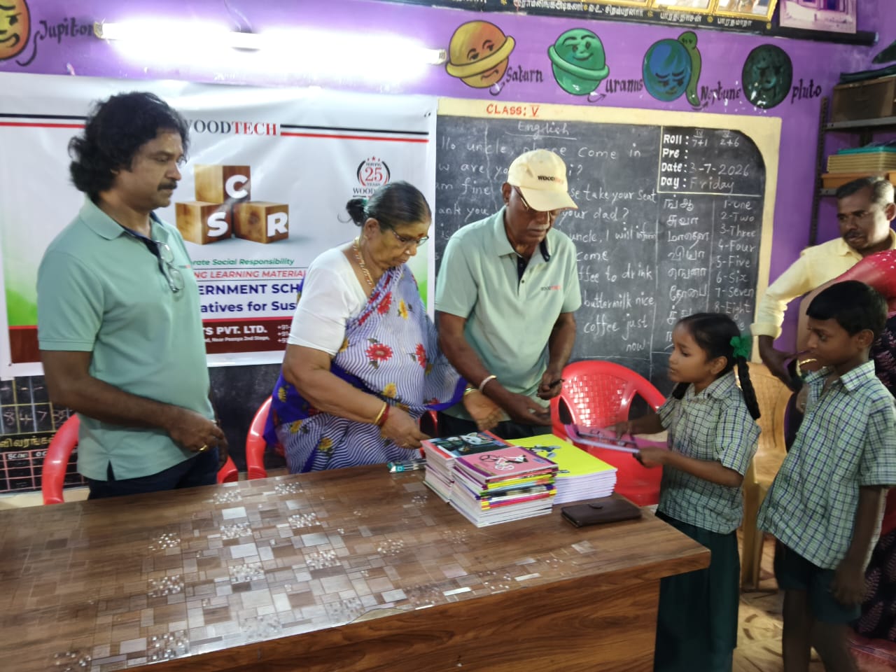 Woodtech CSR at Panchayat Union Primary School, Navithampatti